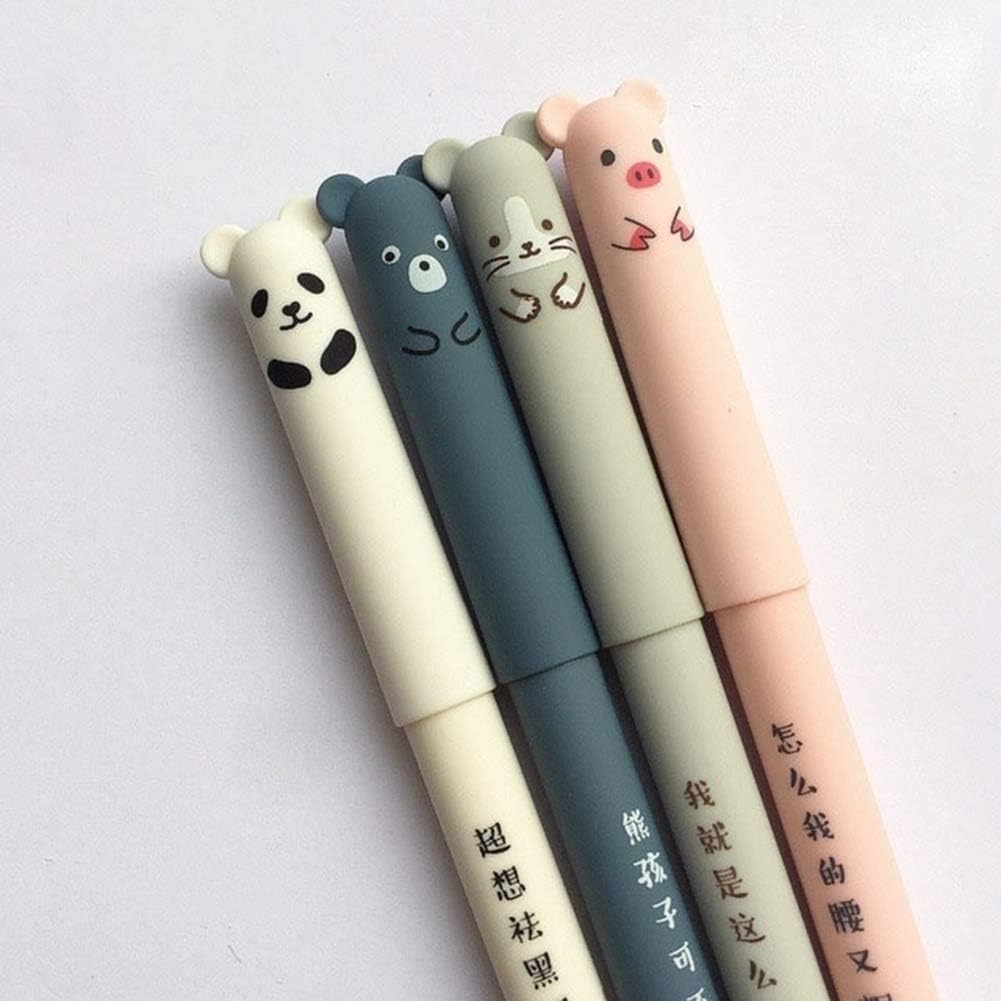 Lot de 4 Stylos Gel Effaçables Animaux – Image 2
