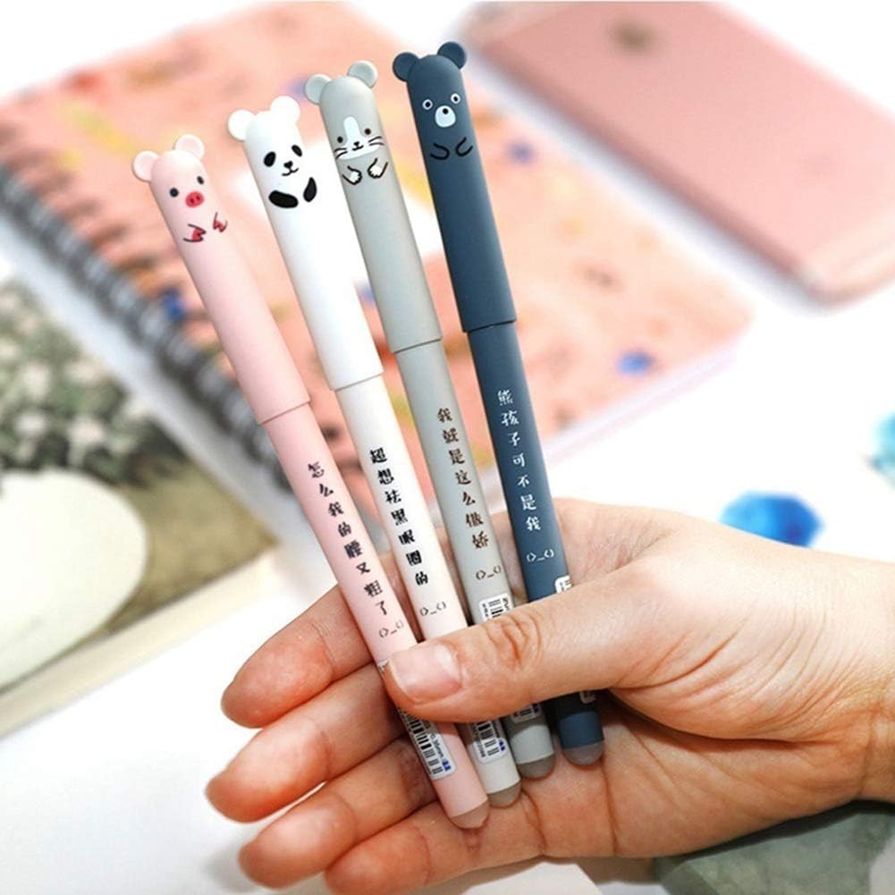Lot de 4 Stylos Gel Effaçables Animaux – Image 3