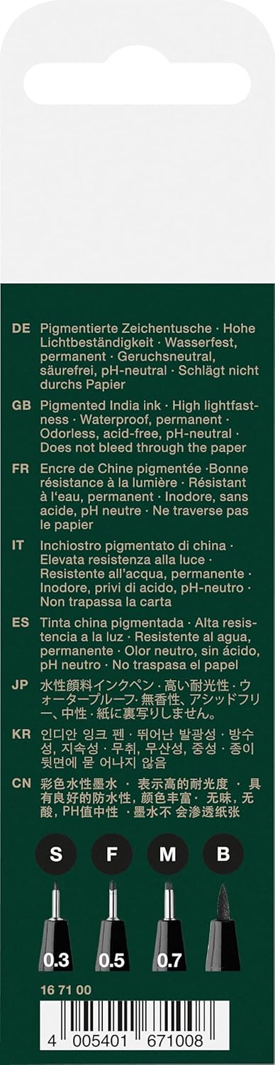 Set de 4 Stylos Pitt Artist Pens Faber-Castell – Image 2