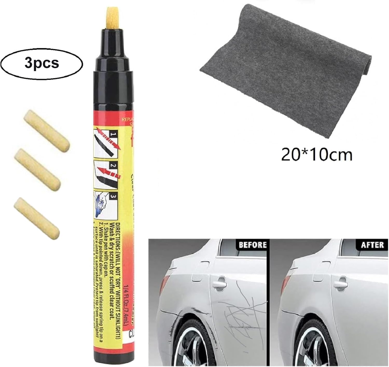 Stylo Efface Rayures Auto - Lot de 3 Stylos – Image 2