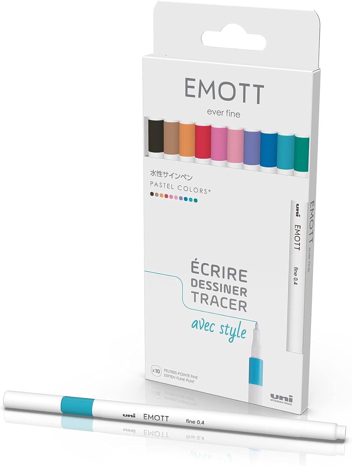 Feutres Pastel Emott - 10 Couleurs 0,4mm – Image 2