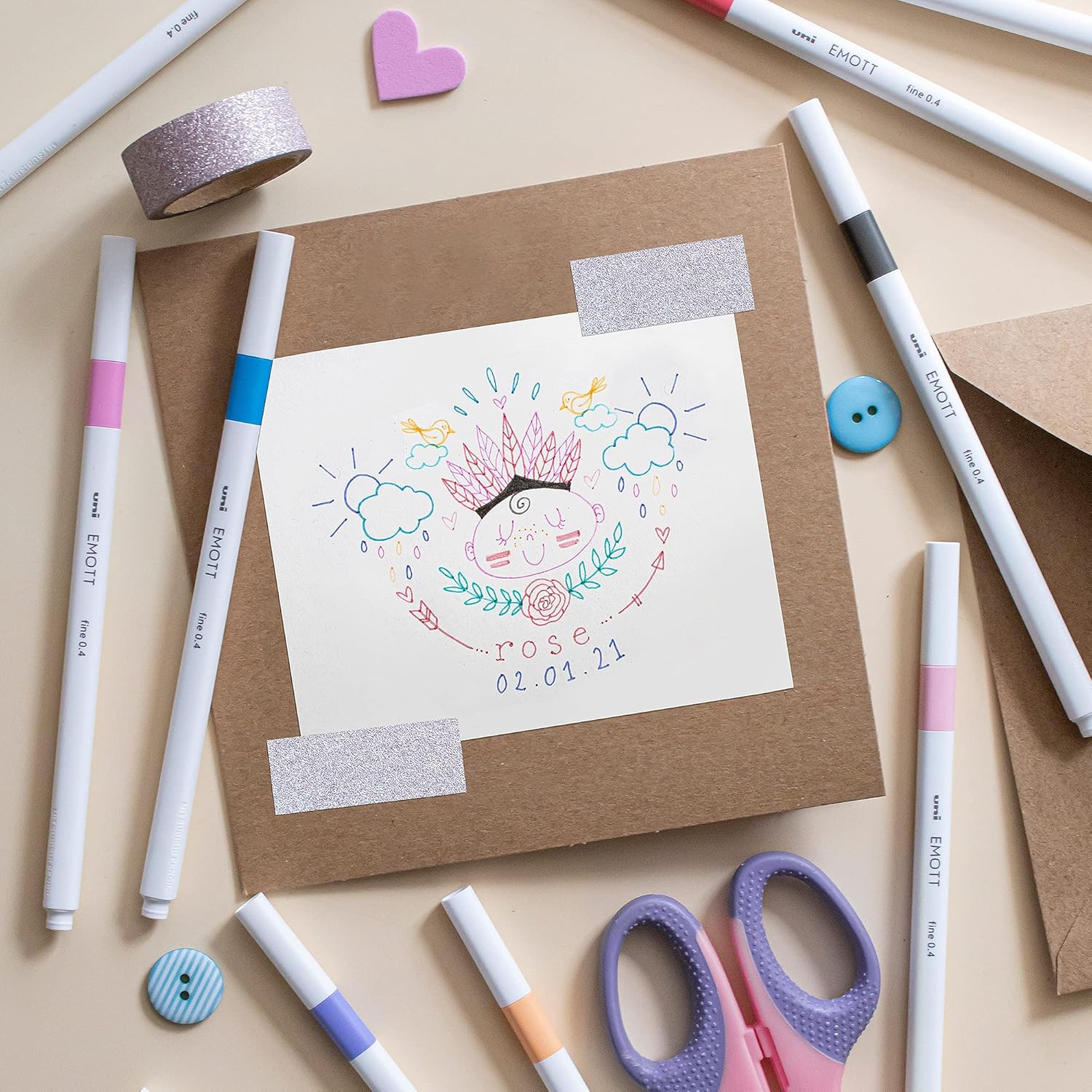 Feutres Pastel Emott - 10 Couleurs 0,4mm – Image 5