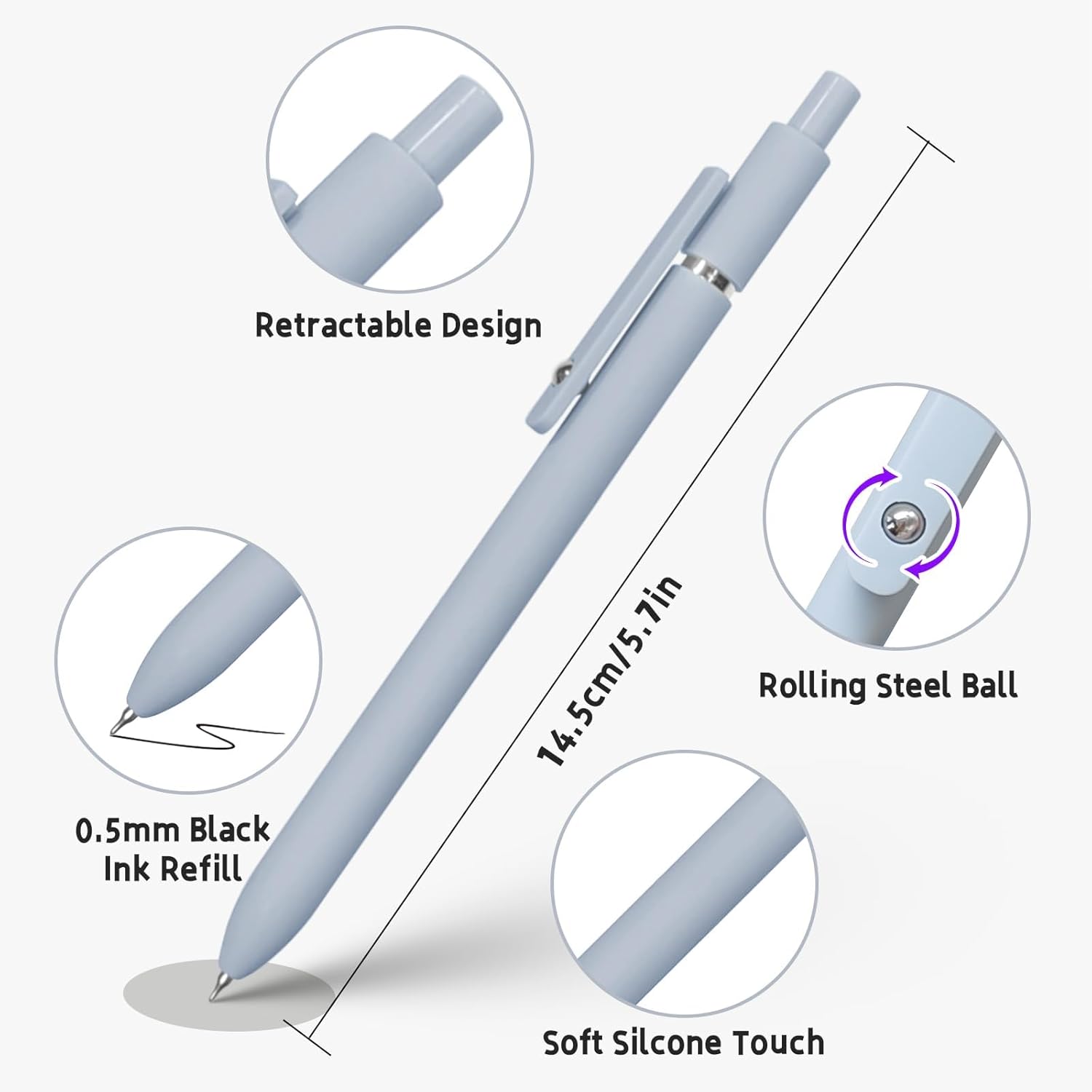 Stylos japonais gel premium - Lot de 5 Morandi – Image 3