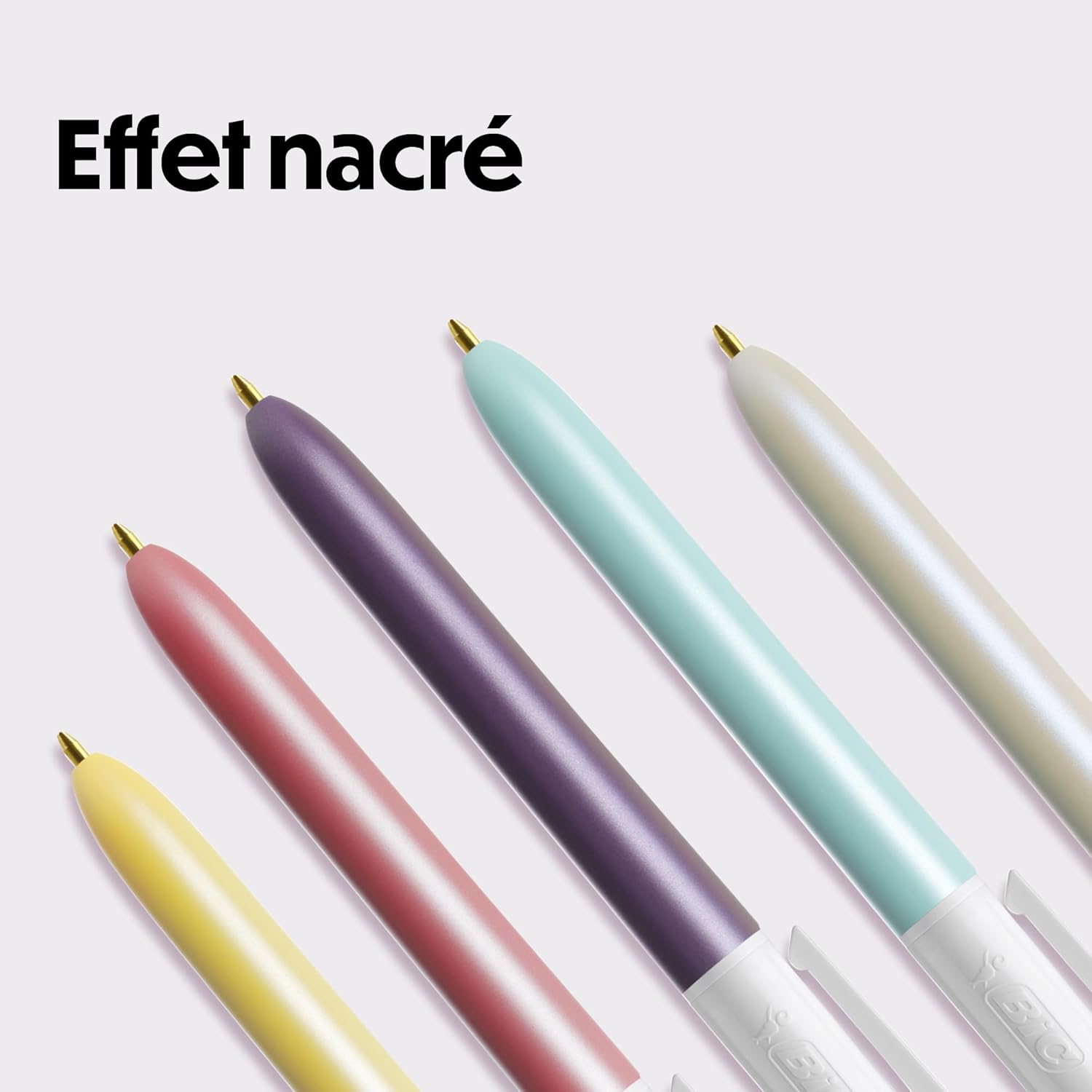 Lot de 5 BIC Stylo 4 Couleurs Perlées – Image 6