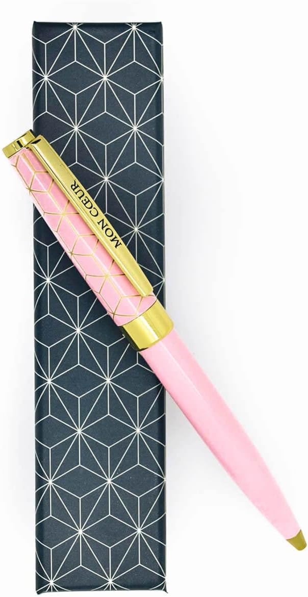 Stylo Bille MON CŒUR Rose et Or en Boîte Cadeau – Image 3