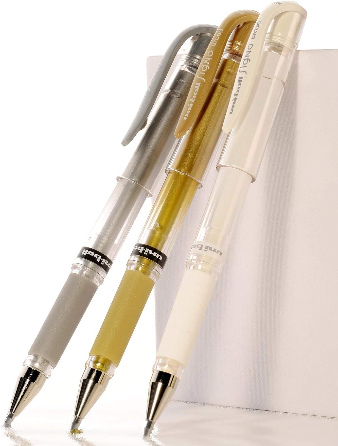 Stylo Roller Uni-Ball Signo Blanc 1 mm - 3 pièces – Image 7