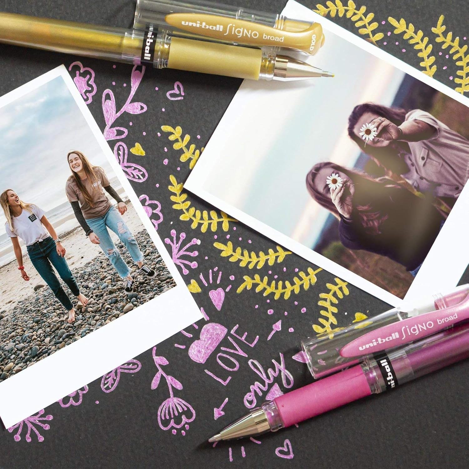 Stylo Roller Uni-Ball Signo Blanc 1 mm - 3 pièces – Image 8