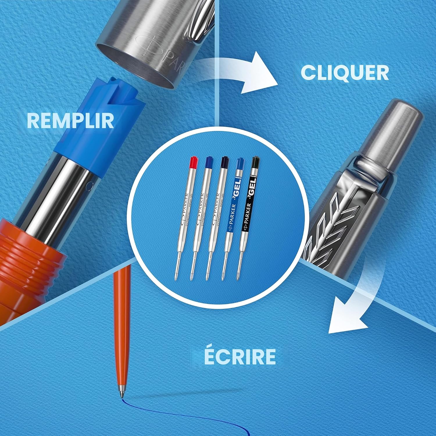 1767508368 parker jotter stylo bille inox or coffret cadeau