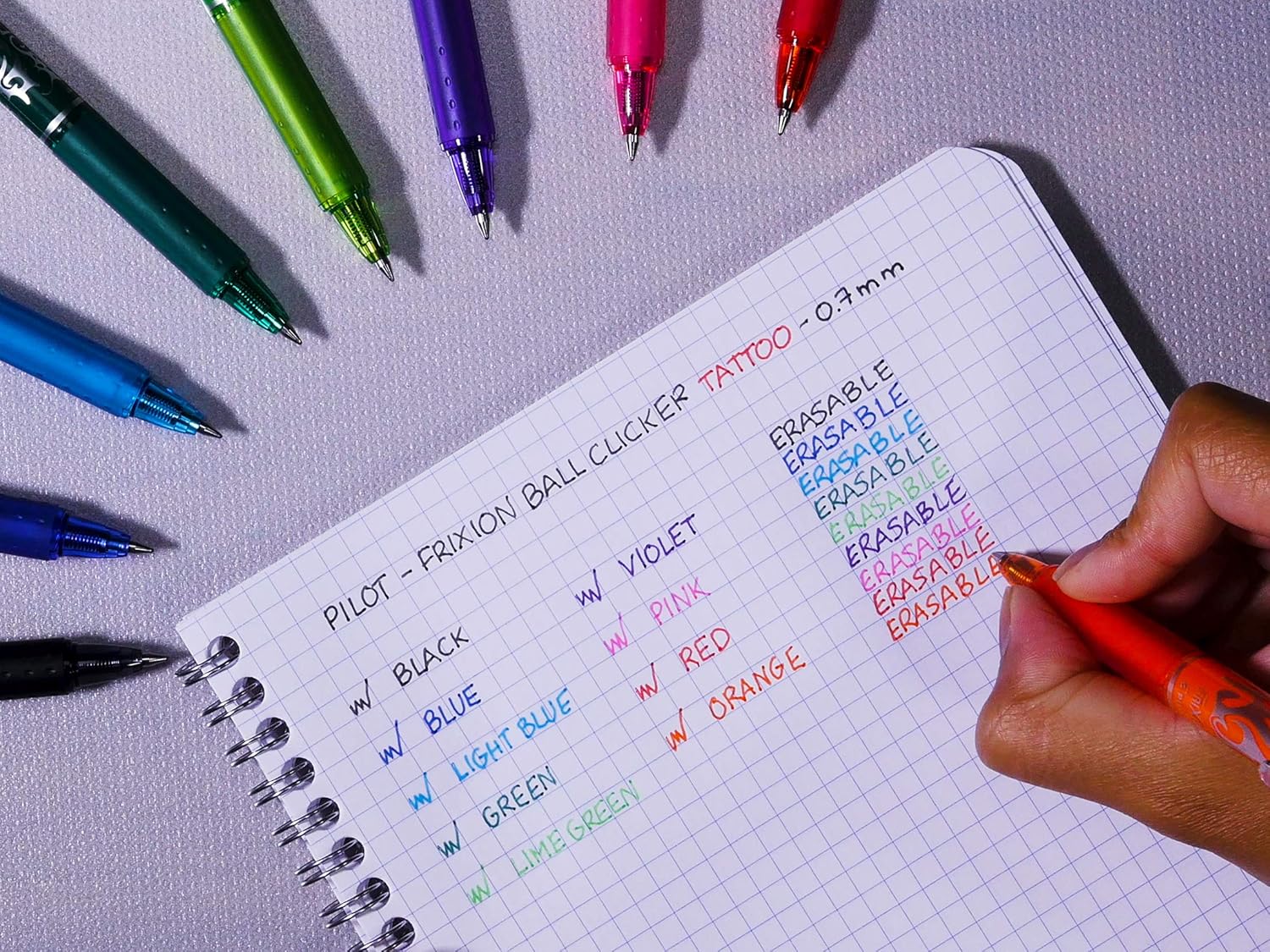 Stylo Gel Effaçable PILOT FriXion - Rechargeable & Rétractable – Image 6