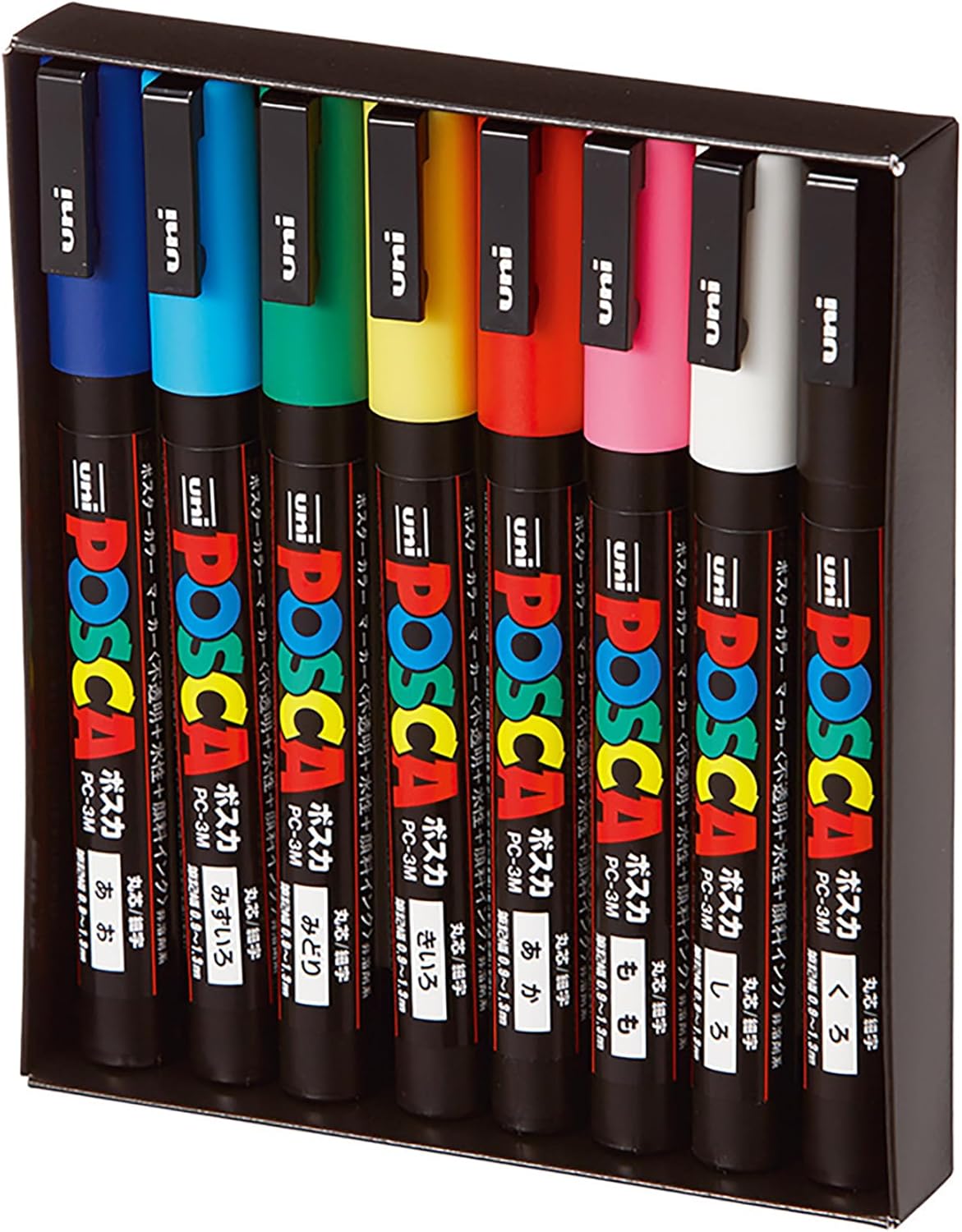 8 Marqueurs Uni-Ball Posca - Couleurs Assorties – Image 4