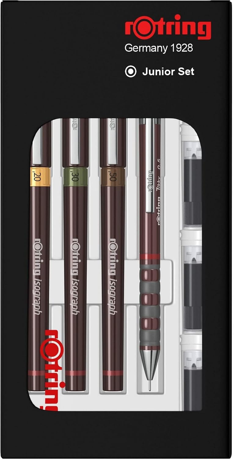 Lot de Stylos Techniques Isograph Noir – Image 3