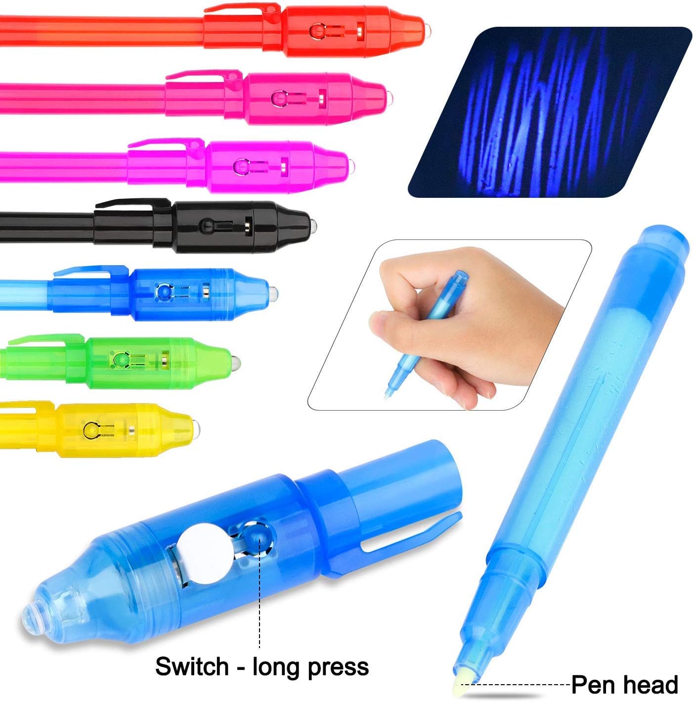 Stylos à Encre Invisible UV - Lot de 14 – Image 2