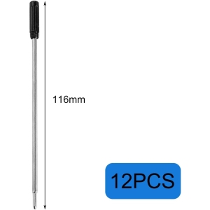 1767515161 recharges metalliques pour stylo a bille 12 pieces noires