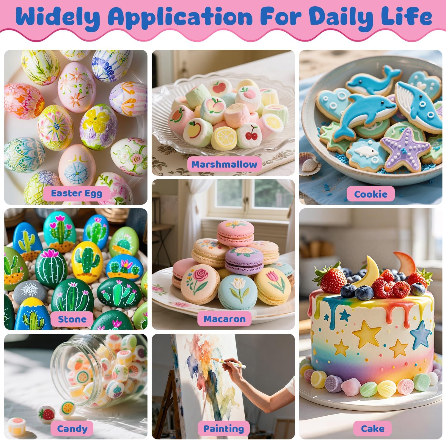 Stylo Alimentaire : Marqueurs Comestibles 8 Couleurs – Image 8