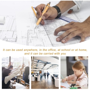 1767567065 stylos a bille en bois de bambou lot de 50