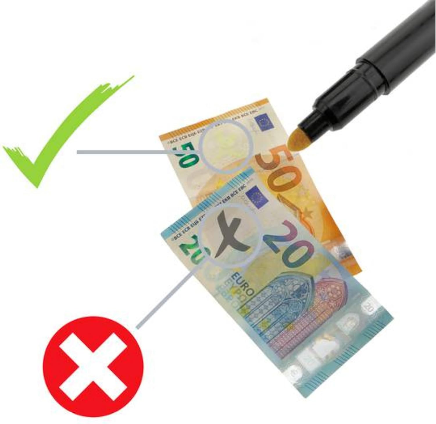 1767567795 lot de 5 stylos detecteurs de faux billets