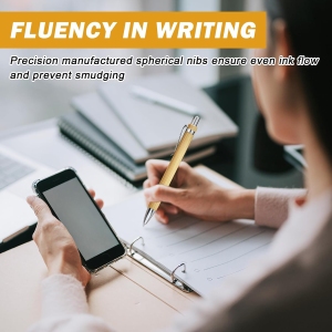 1767568158 stylos retractables en bambou 50 pieces eco responsables