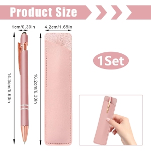 1767571201 stylo rose personnalise avec etui en cuir