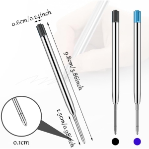1767572434 recharges de stylo a bille 10 pieces noires