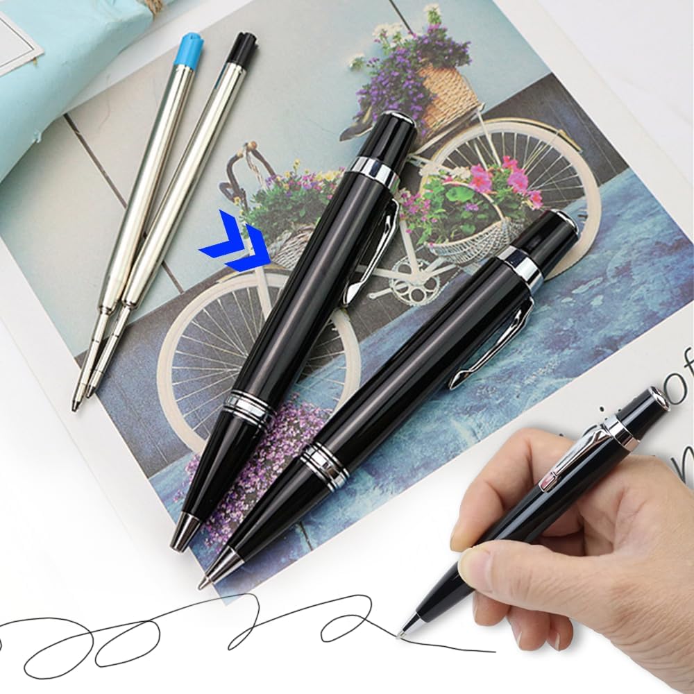 1767572442 recharges de stylo a bille 10 pieces noires