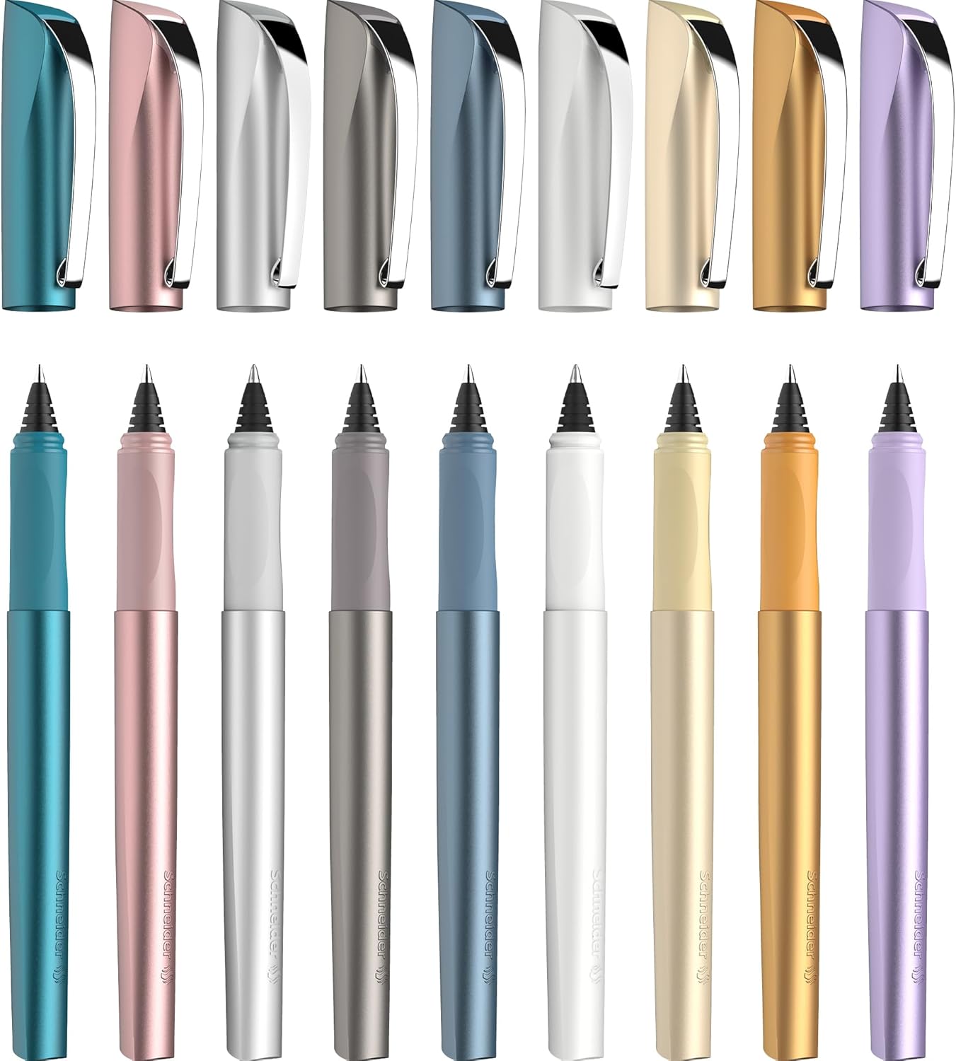 Stylo Roller Shiny Schneider Bleu Sarcelle – Image 6