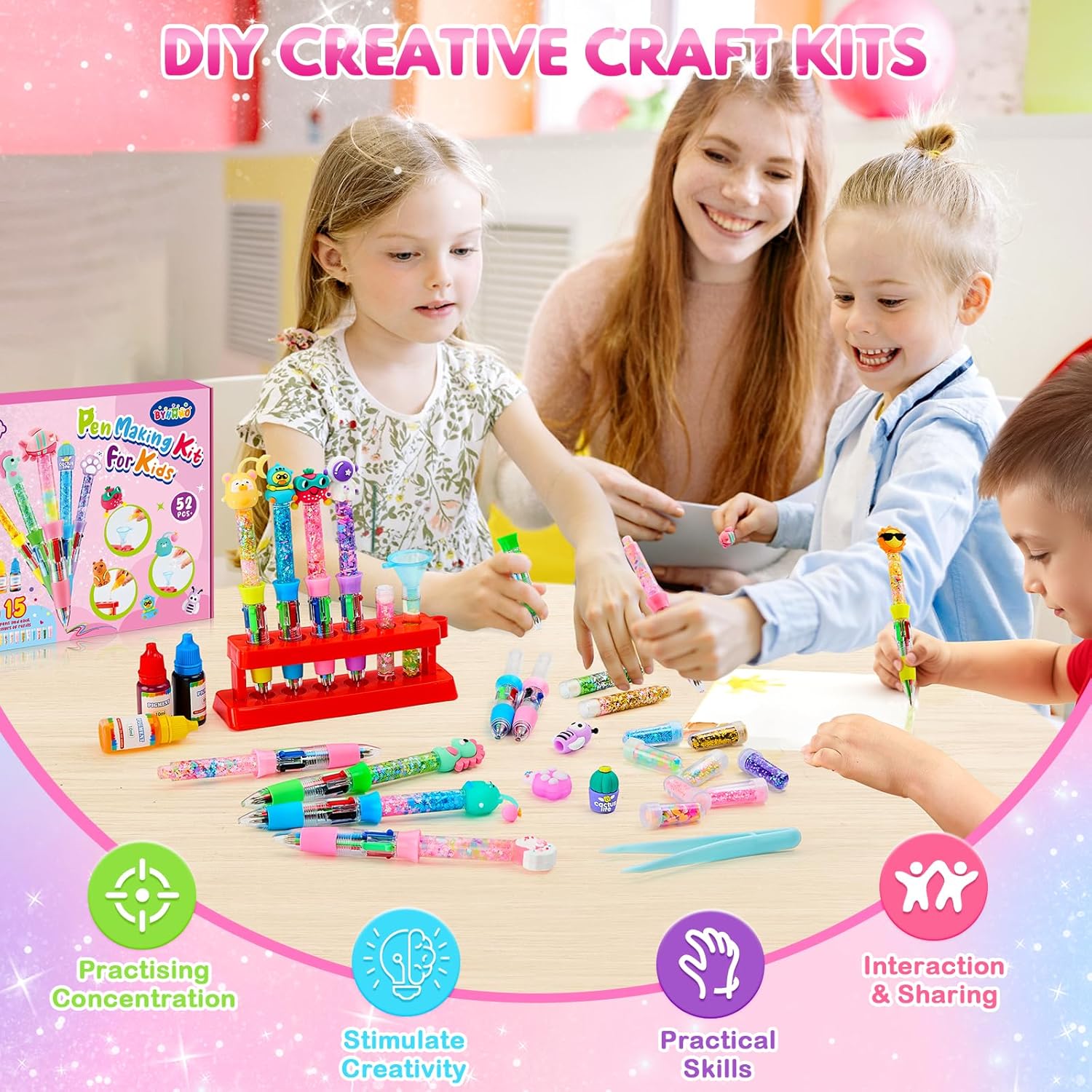1767579198 pstrongkit creatif stylo enfant 15 piecesstrongp