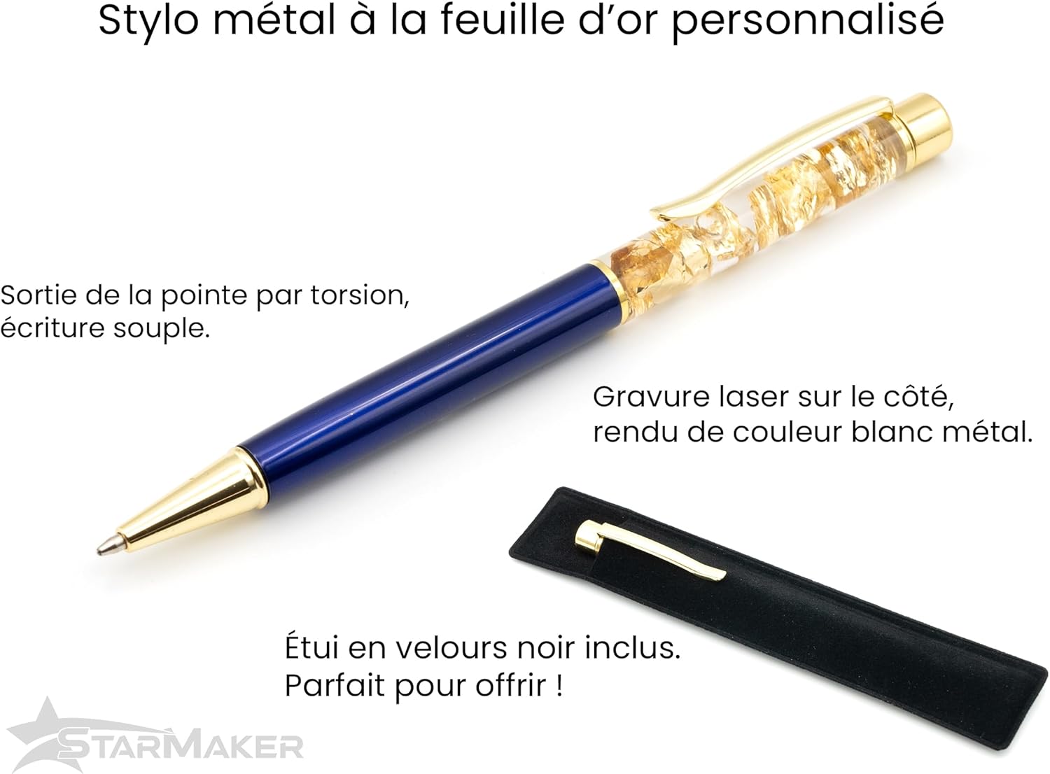 Stylo Personnalisé Collègue en Or - Chic & Unique – Image 2
