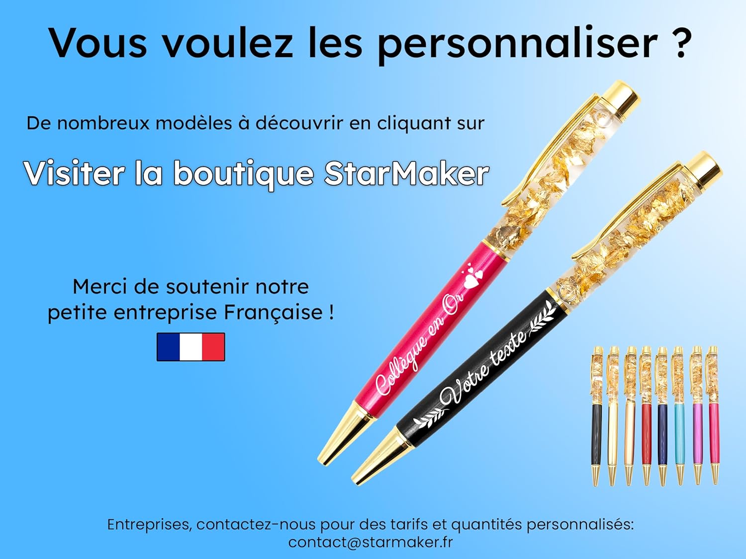 Stylo Personnalisé Collègue en Or - Chic & Unique – Image 4