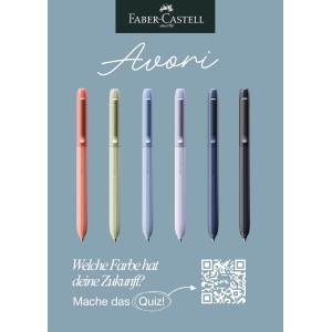 1767585080 stylo a bille faber castell avori cosmic flow indelebile