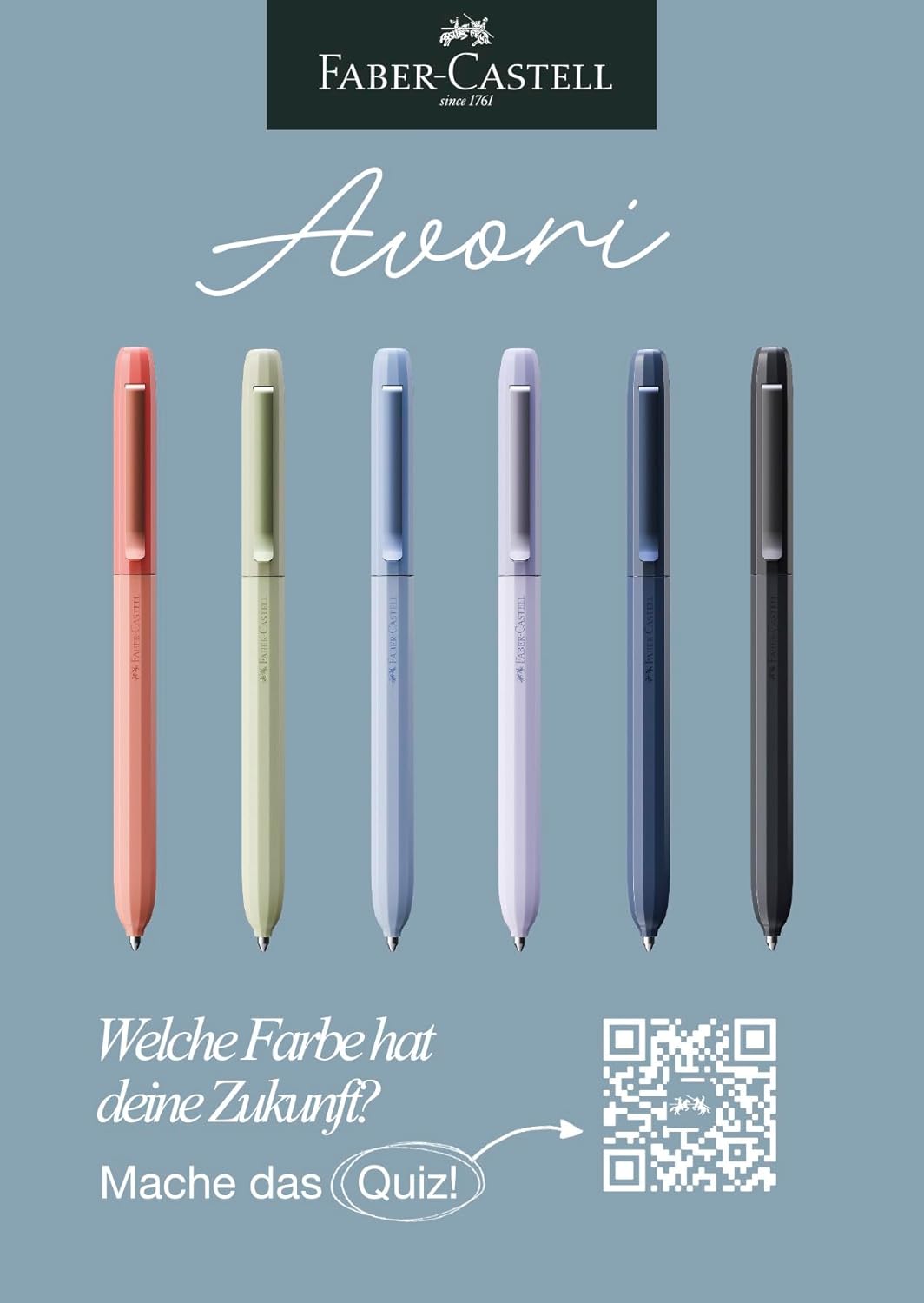 1767585080 stylo a bille faber castell avori cosmic flow indelebile