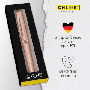 1767585271 stylo a bille eleganza diamond en coffret rosegold