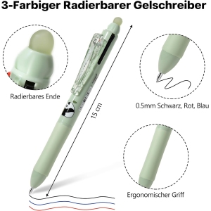 1767585544 lot de 4 stylos gel effacables bleu noir rouge