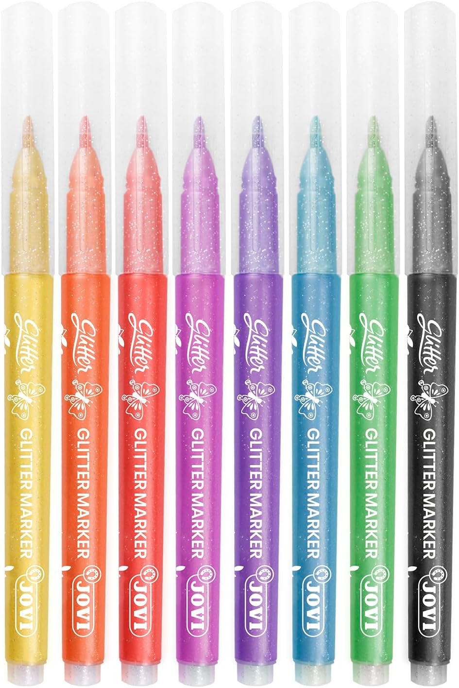 Stylos Pailletées Glitter 8 Couleurs pas cher – Image 3