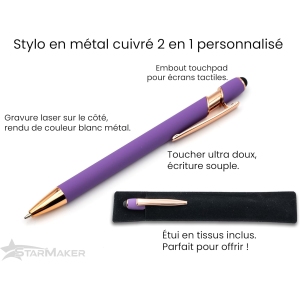 1767590805 stylo humoristique merde porte bonheur violet