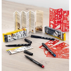 1767593956 stylos tatouage eberhard faber set 2 noirs 4 pochoirs