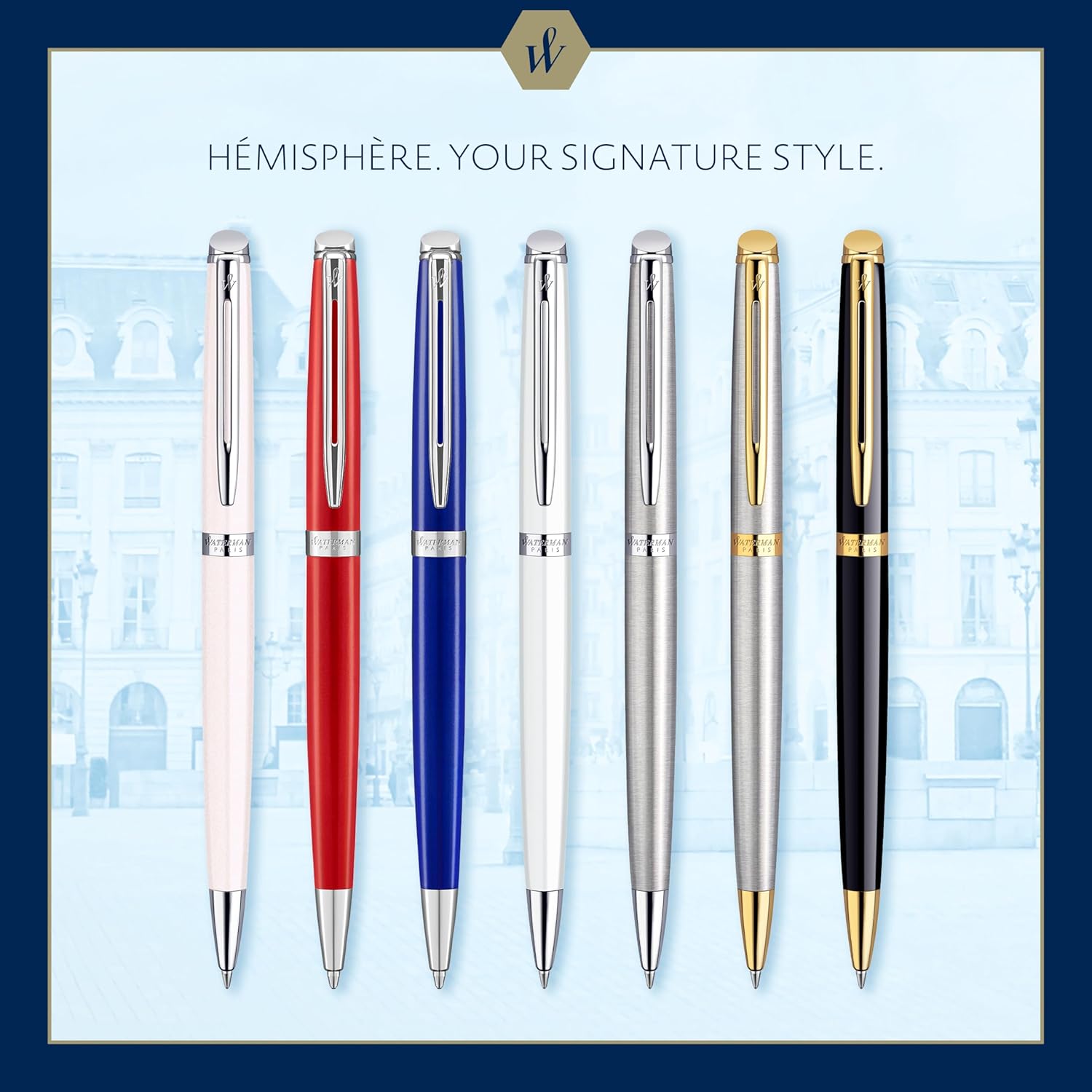 Stylo Bille Waterman Hémisphère Luxe en Acier – Image 7