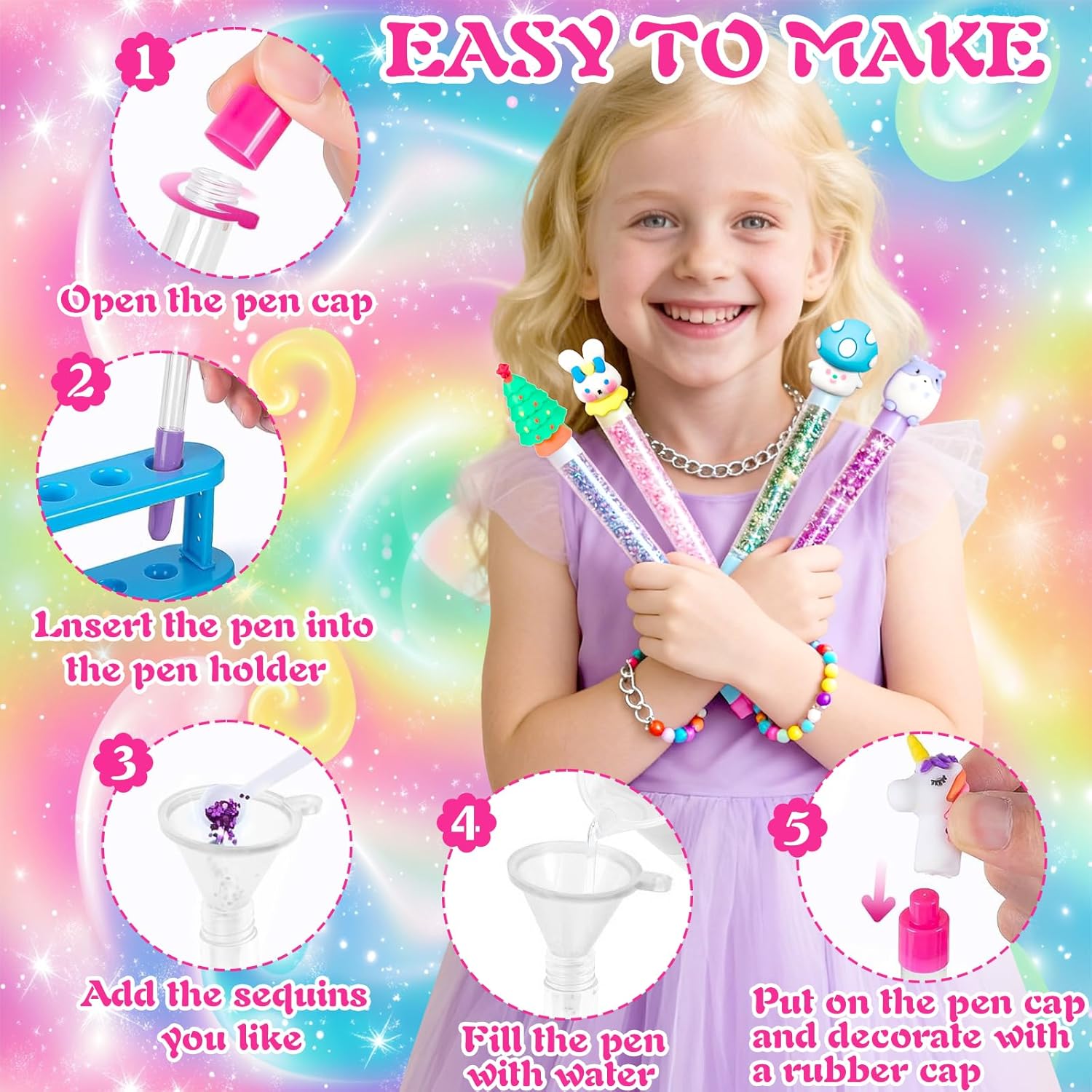 Kit Créatif : Fabrique à Stylo 82 Accessoires – Image 4