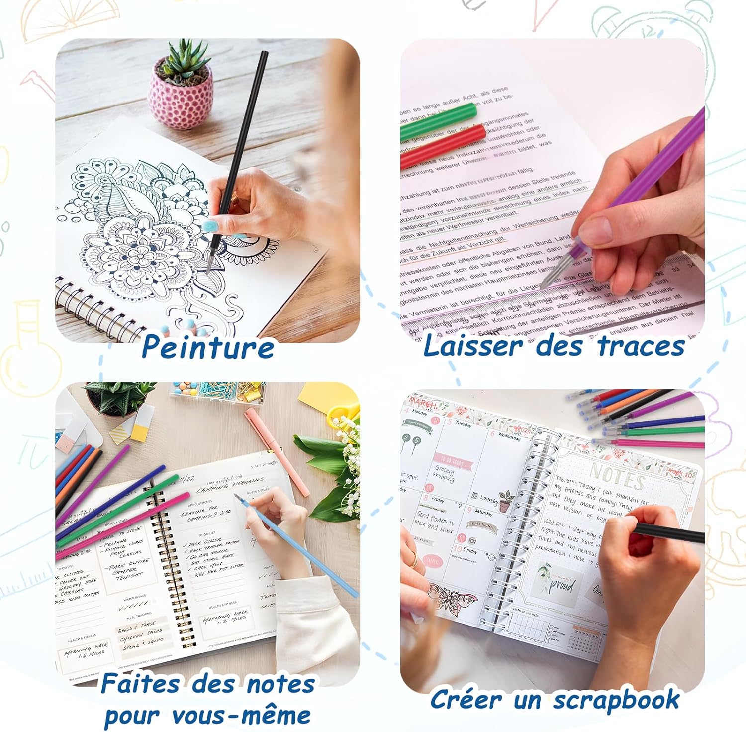 Recharges Gel Effaçables 18 pièces Legami 0,7 mm – Image 6