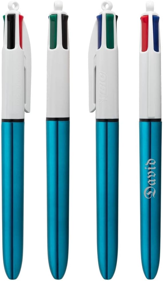 Stylo 4 Couleurs Personnalisé avec Gravure – Image 3