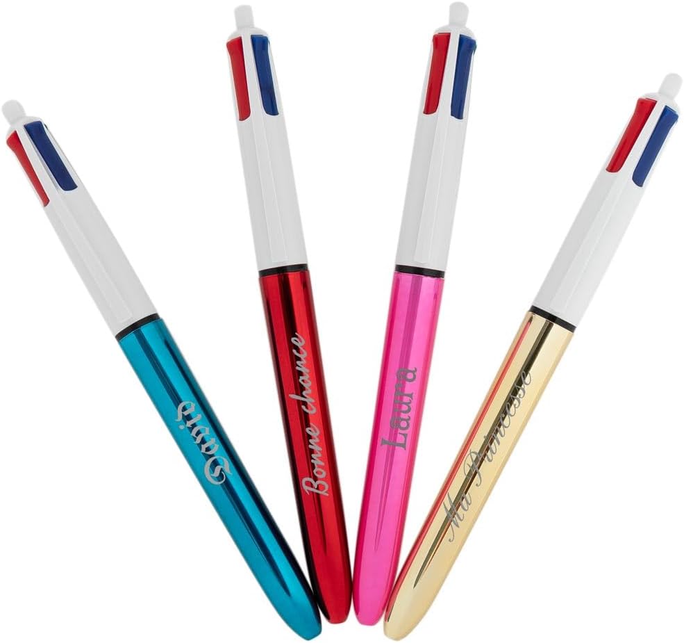 Stylo 4 Couleurs Personnalisé avec Gravure – Image 8