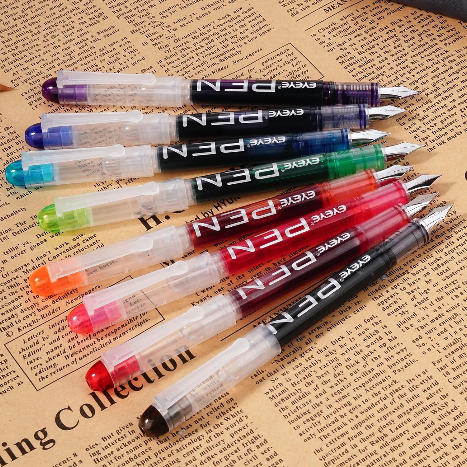 Lot de 8 Stylos Plume Jetables Colorés – Image 4