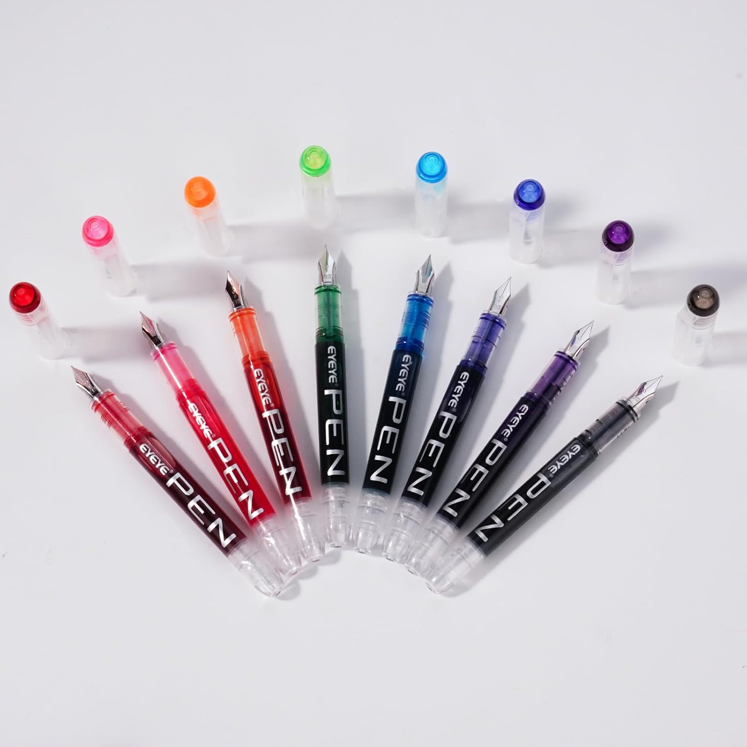 Lot de 8 Stylos Plume Jetables Colorés – Image 6