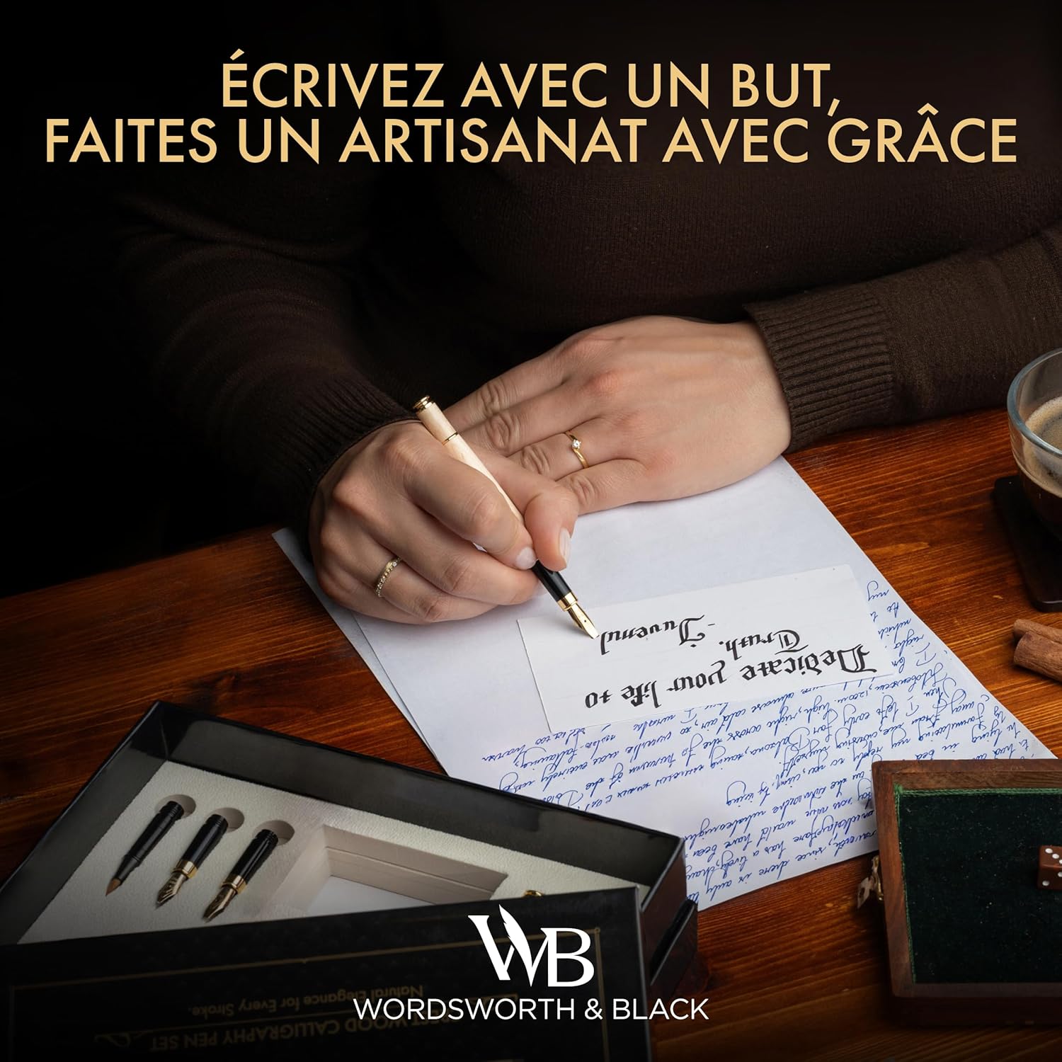 Stylos plume de calligraphie en bambou – Image 2