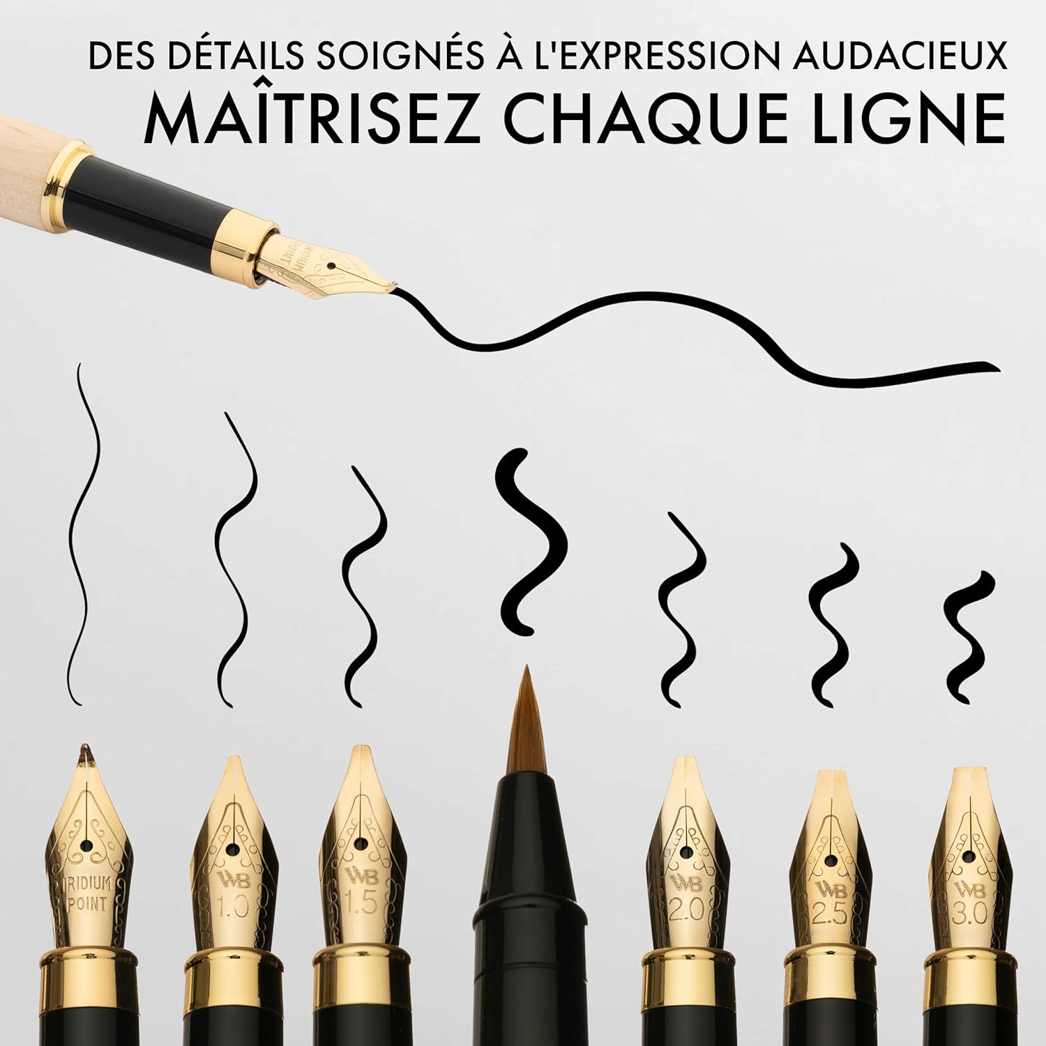 Stylos plume de calligraphie en bambou – Image 4