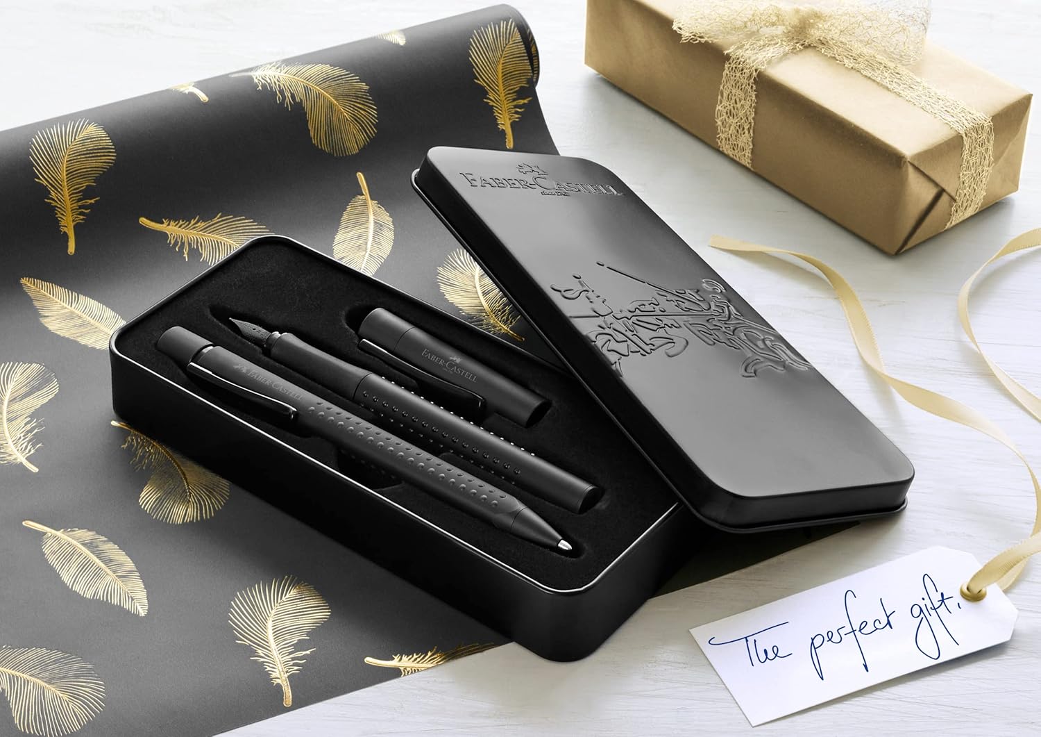 Coffret Cadeau 2 Stylos Faber-Castell Grip All Black – Image 5
