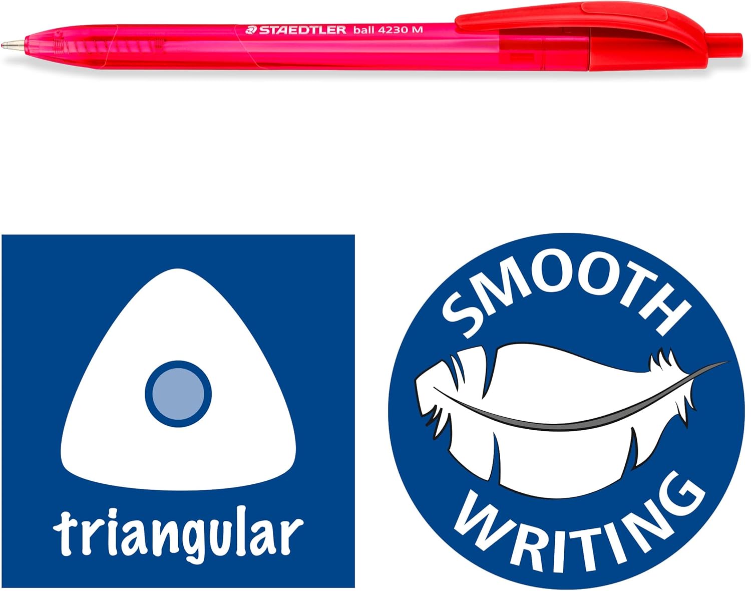 Stylo Bille Triangulaire STADTLER 1mm Bleu – Image 4