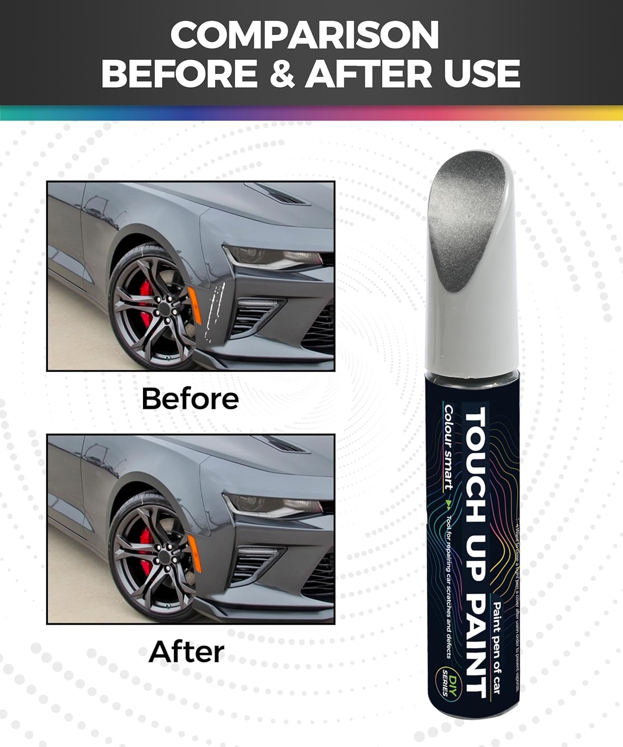 Stylo Retouche Peinture Voiture Anti Rayure - Gris – Image 2