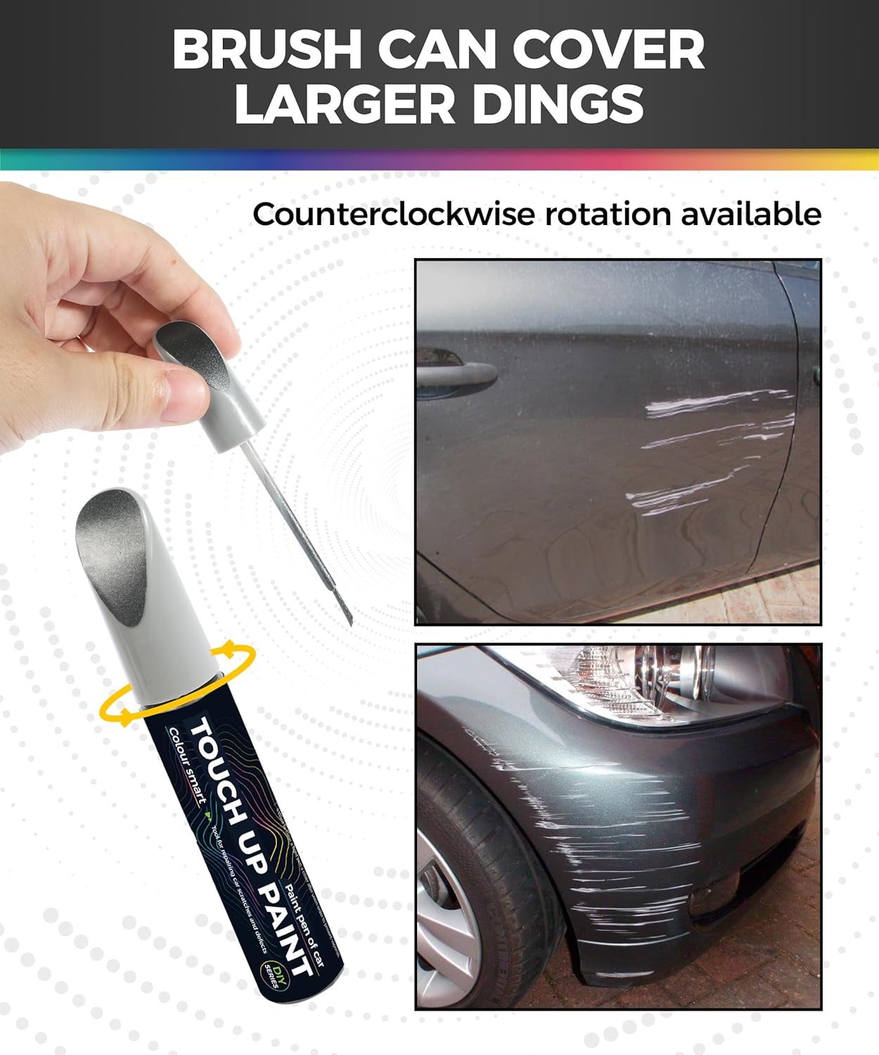 Stylo Retouche Peinture Voiture Anti Rayure - Gris – Image 3