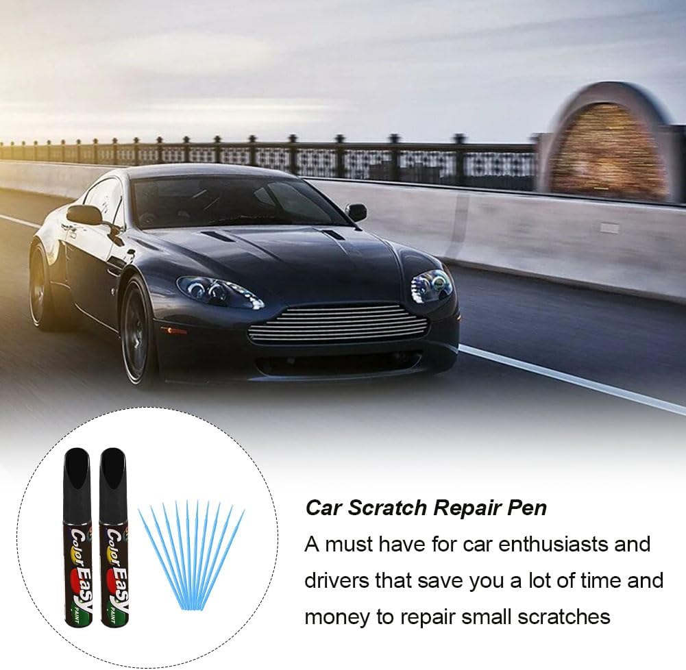 Stylo Retouche Peinture Voiture Noir Brillant - 2pcs – Image 6
