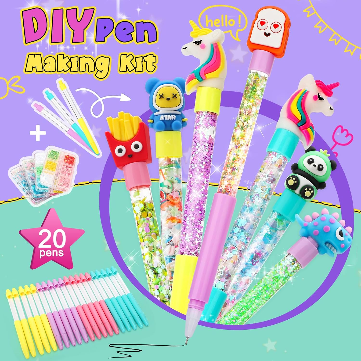 Atelier Créatif : 20 Stylos Personnalisés pour Enfants – Image 3